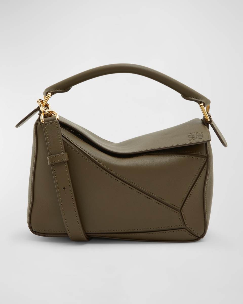 Puzzle Small Top-Handle Bag in Leather